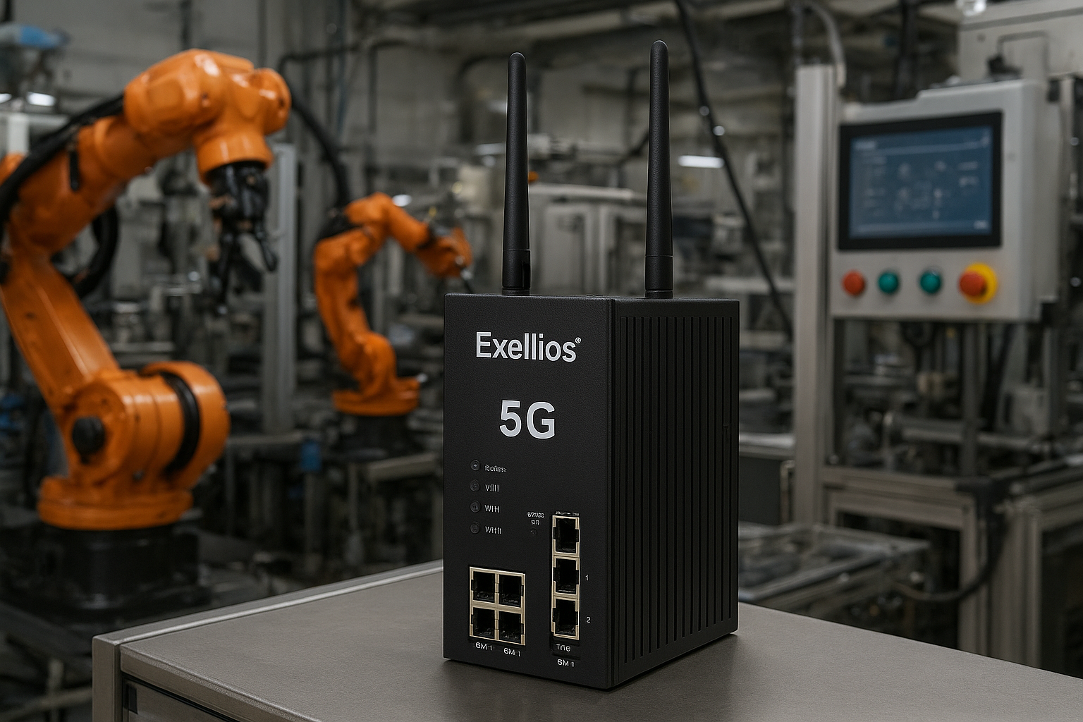Exellios® Router Industrial 5G: Conectividad de Alto Rendimiento con VPN Avanzadas y Dual SIM para Aplicaciones Críticas