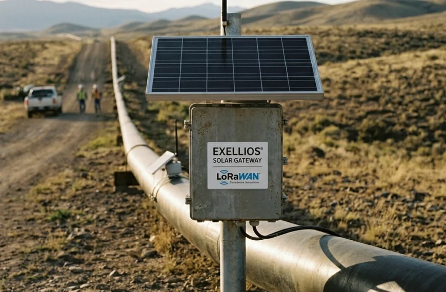 Conectividad Infalible en el Midstream: El Rol del Gateway LoRaWAN Solar Exellios® en la Supervisión de Oleoductos
