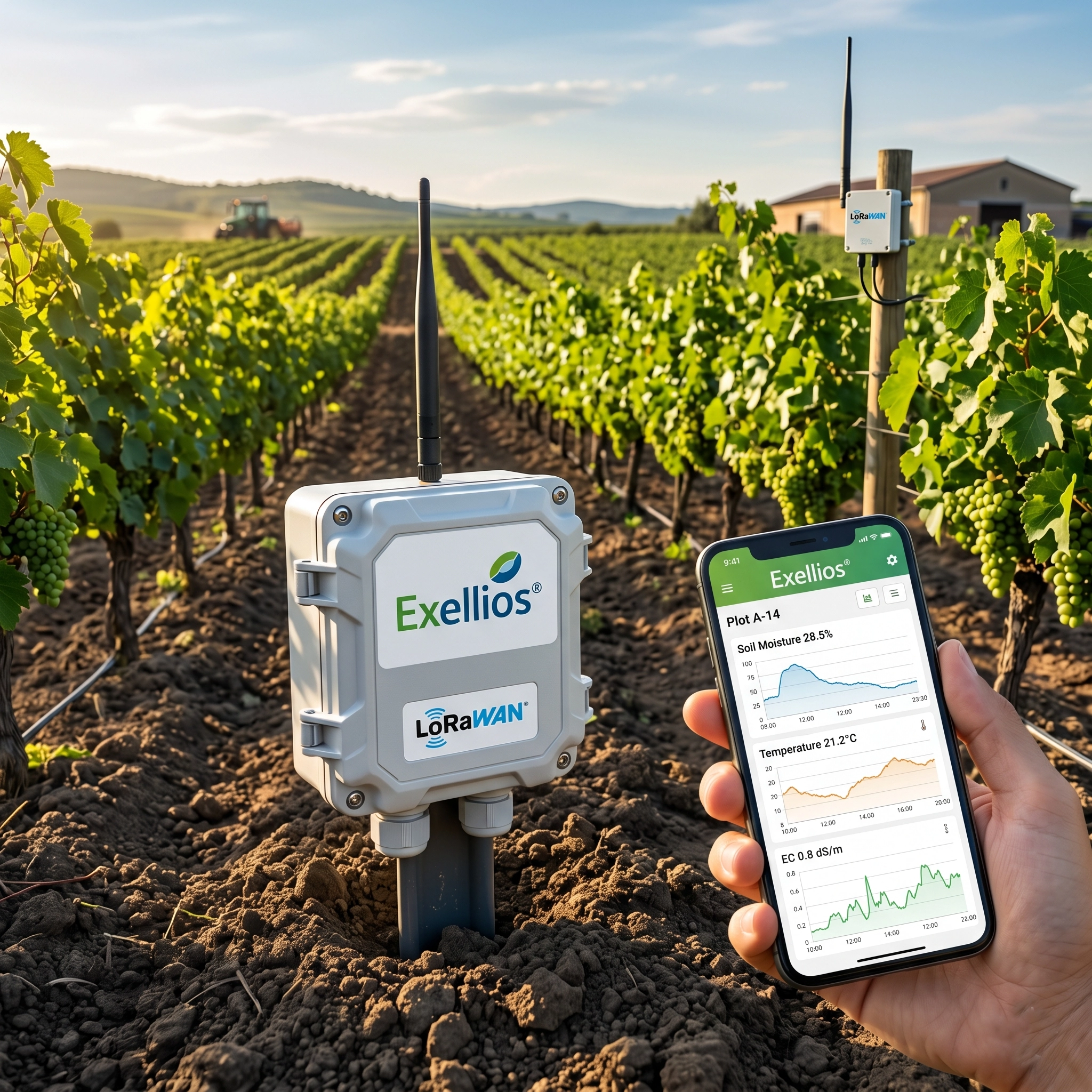 Exellios® y LoRaWAN: La Revolución del Monitoreo de Suelos en la Agricultura