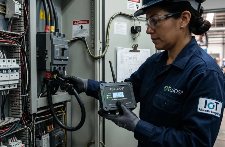 Medidor Inteligente de Corriente LoRaWAN Exellios®: Eficiencia Energética en Tiempo Real