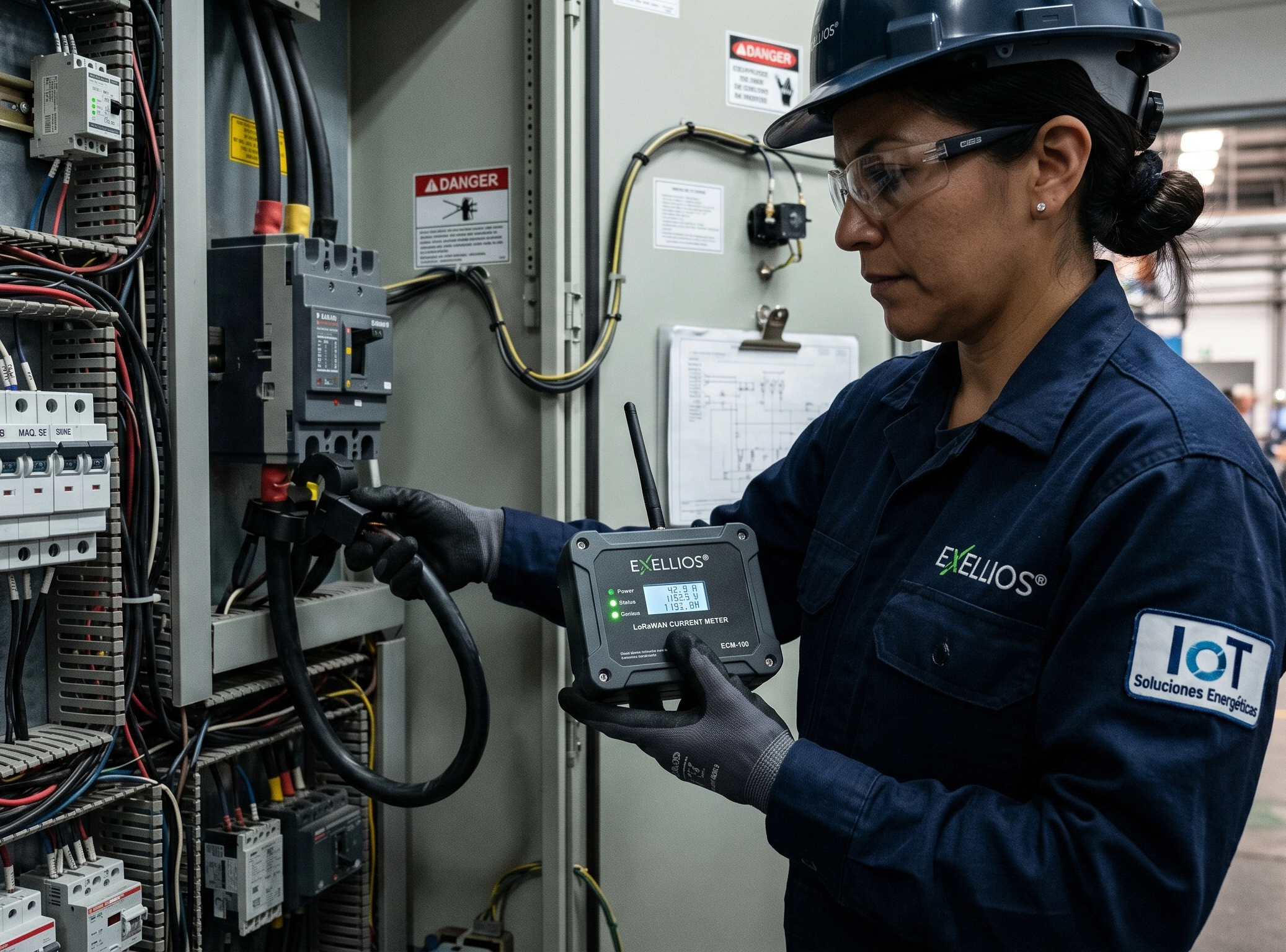 Medidor Inteligente de Corriente LoRaWAN Exellios®: Eficiencia Energética en Tiempo Real