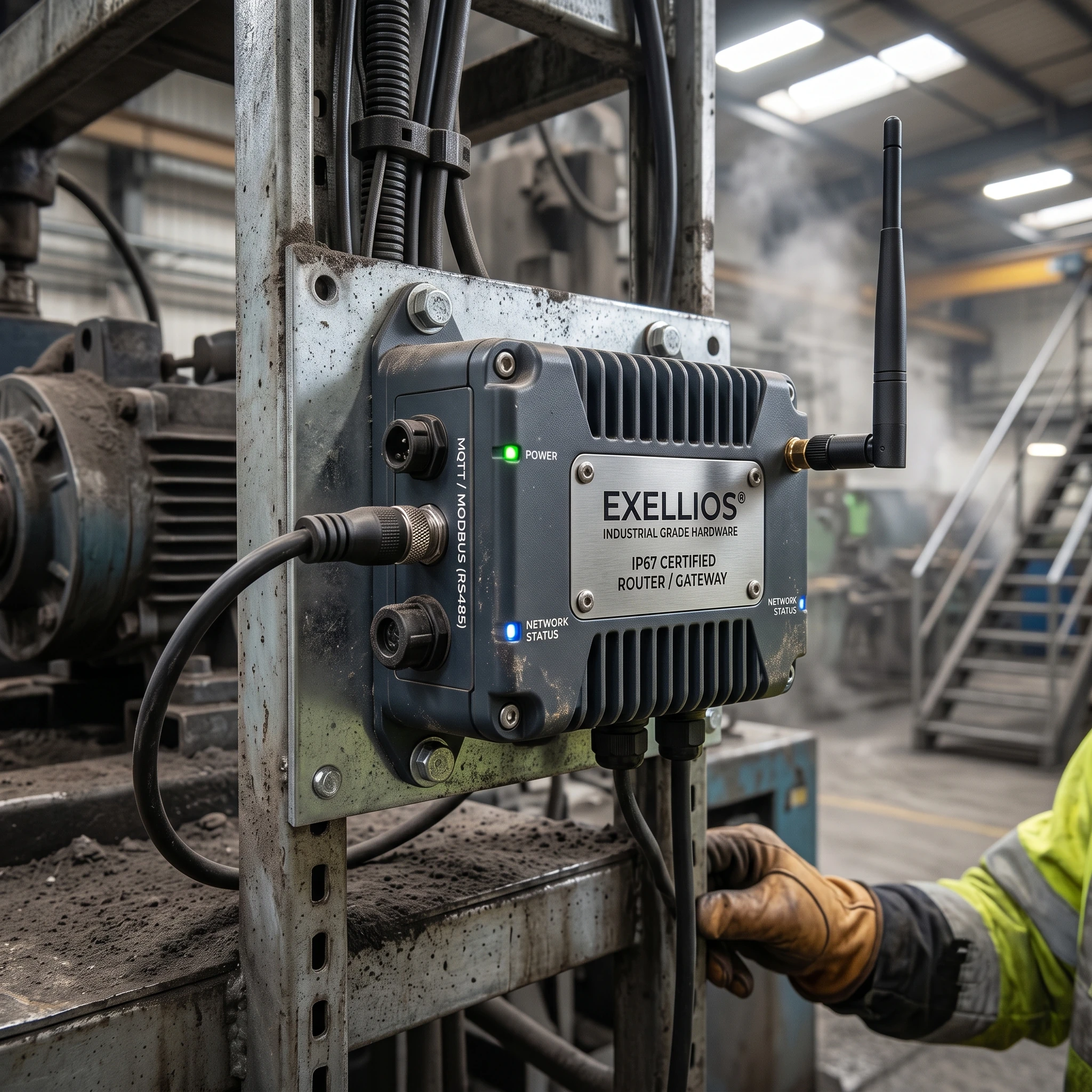 Exellios® Hardware de Grado Industrial: Conectividad Robusta para Entornos Exigentes